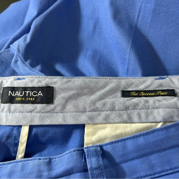 Nautica Men's Pants "Beacon" Cotton Spandex Blue Size 40/32 Spring Casual - Picture 4 of 6